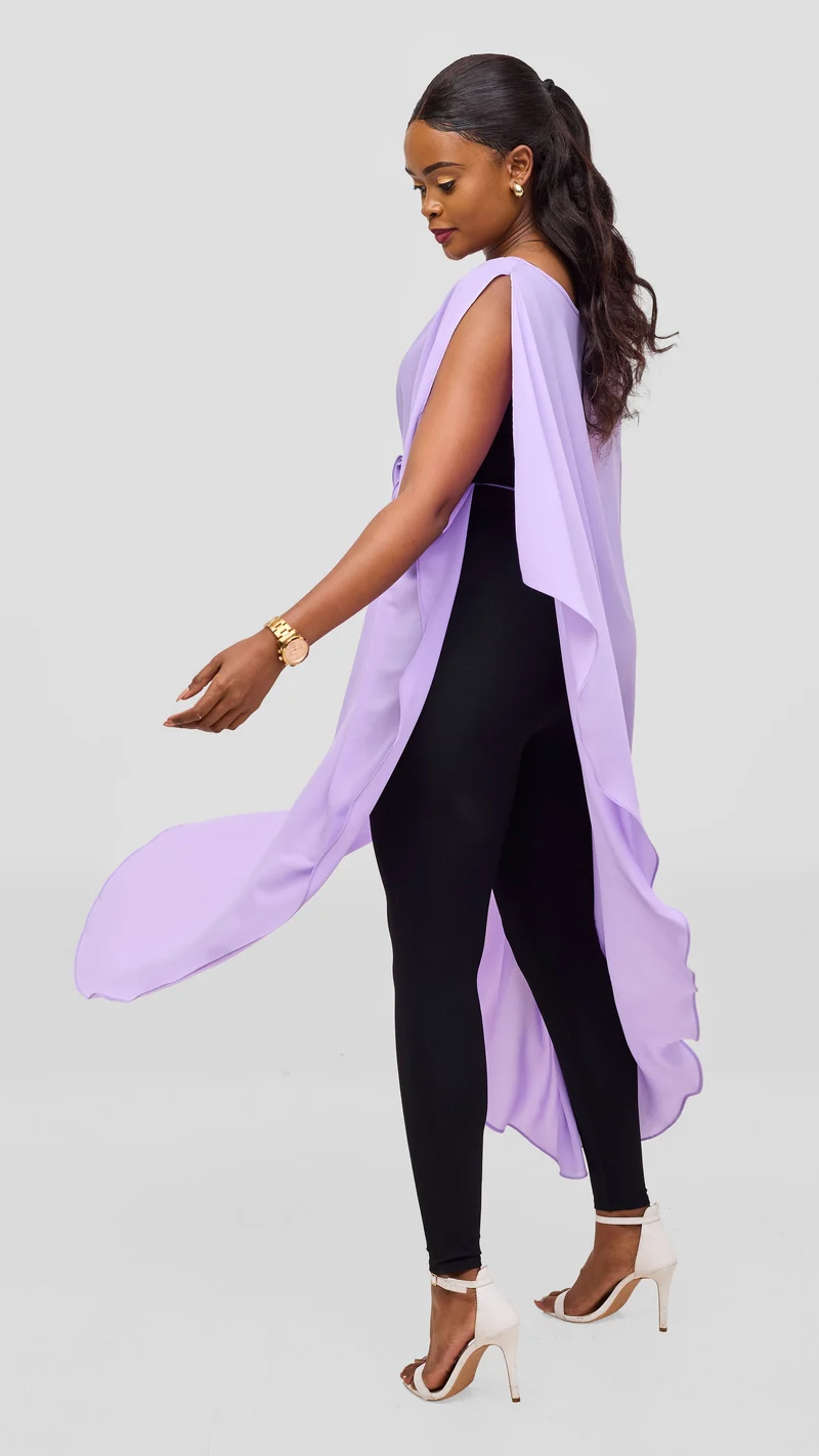 Vivo Liora Scalloped Maxi Top - Lilac