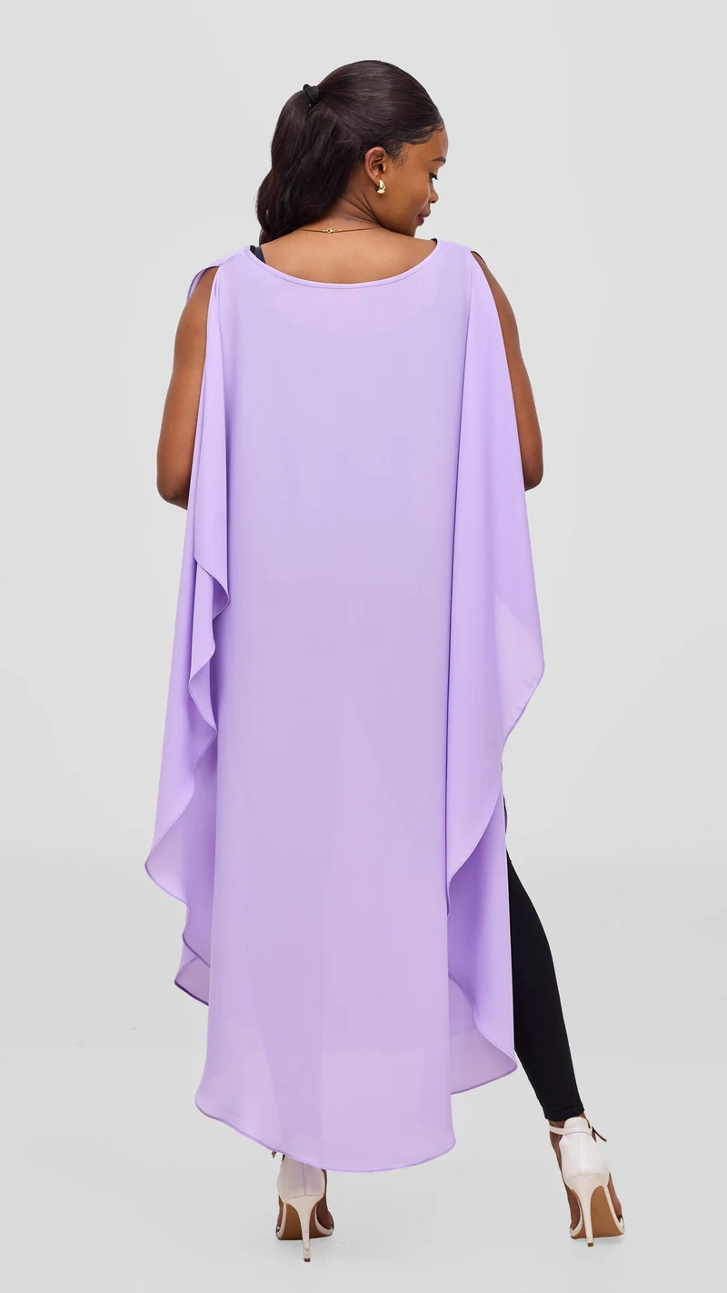 Vivo Liora Scalloped Maxi Top - Lilac