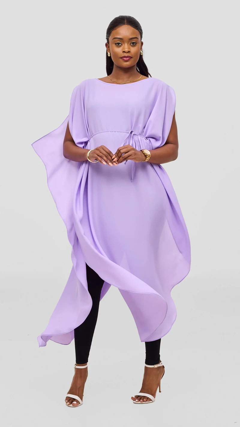 Vivo Liora Scalloped Maxi Top - Lilac