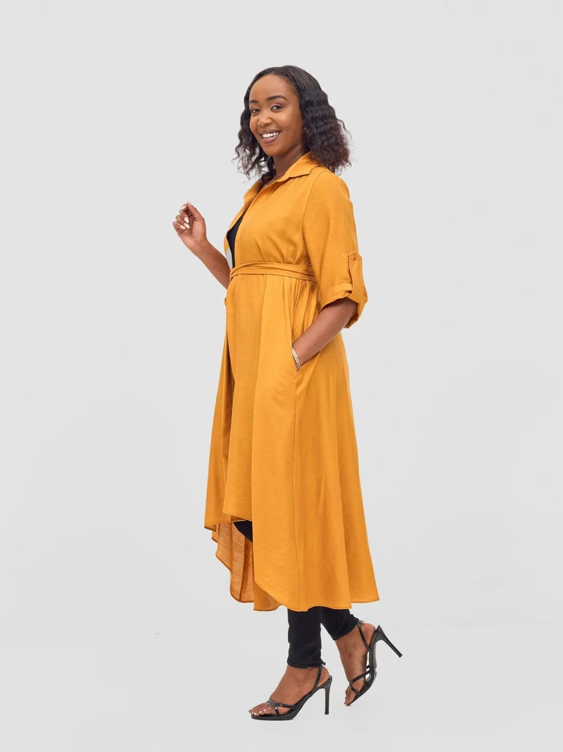 Vivo Ava 3/4 Sleeve Kimono -Burnt Orange