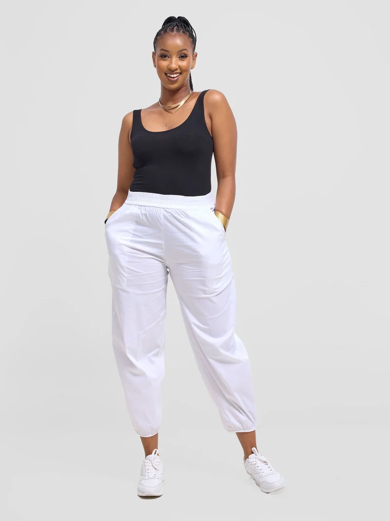 Safari Sizani Barrel Pants - White