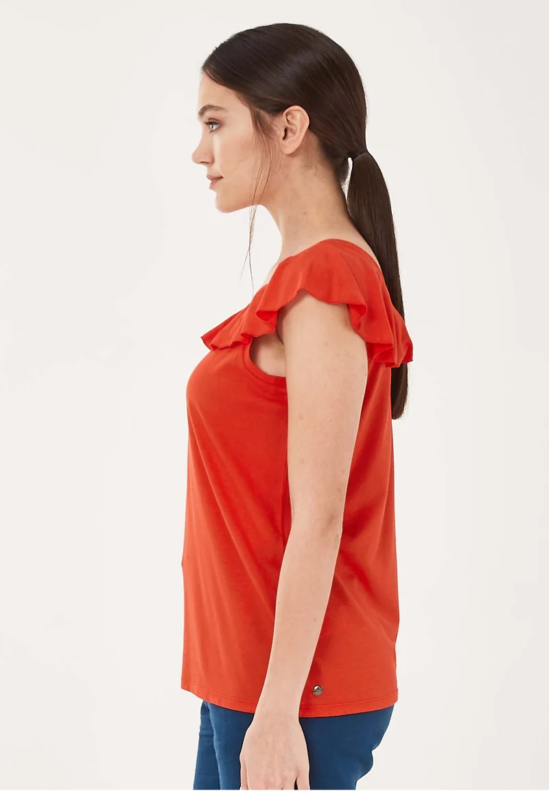 Top aus TENCEL™ Lyocell-Bio-Baumwolle Mix