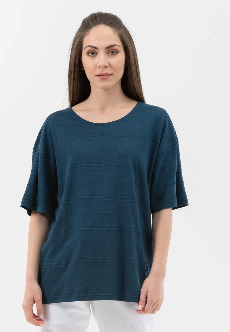 T-Shirt aus Bio-Baumwolle mit halblangen Ärmeln