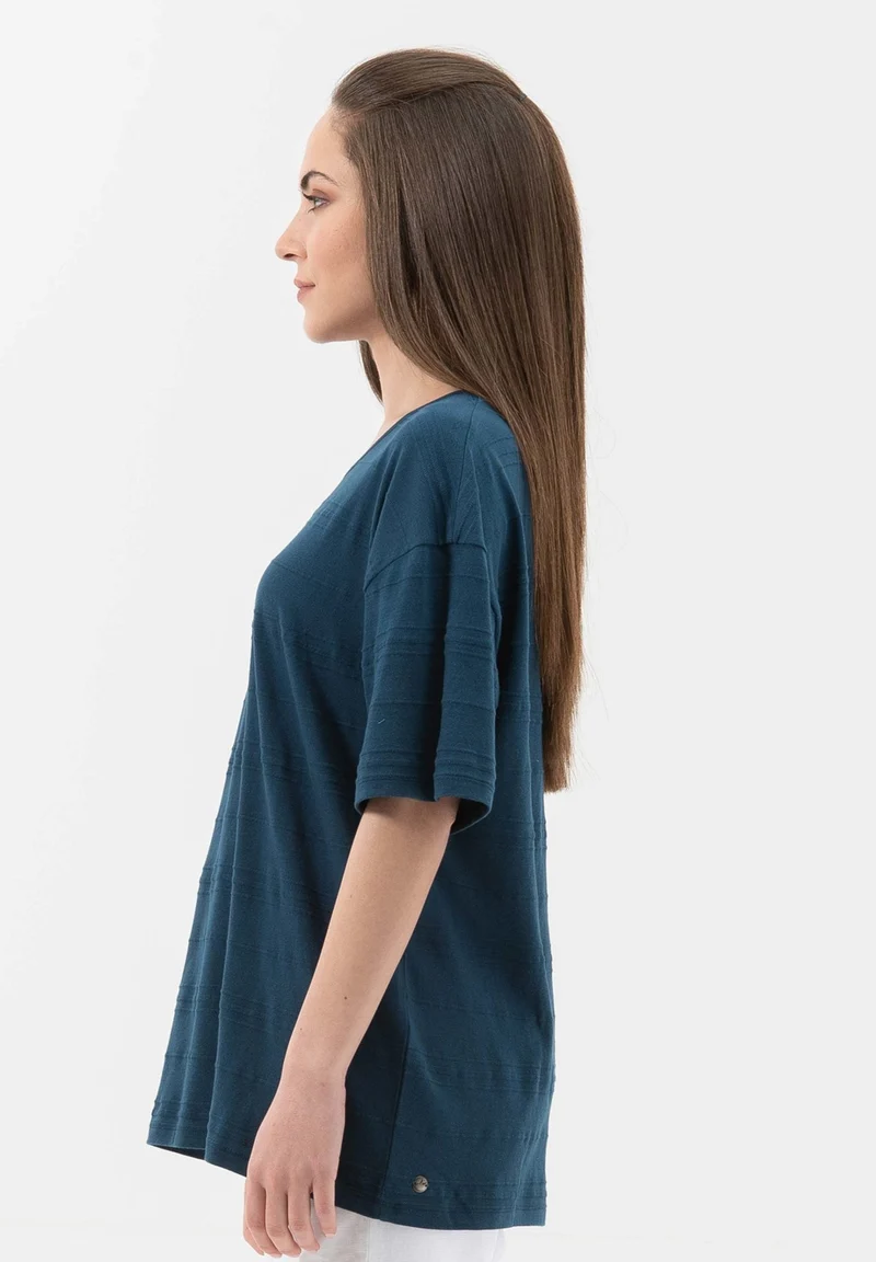 T-Shirt aus Bio-Baumwolle mit halblangen Ärmeln