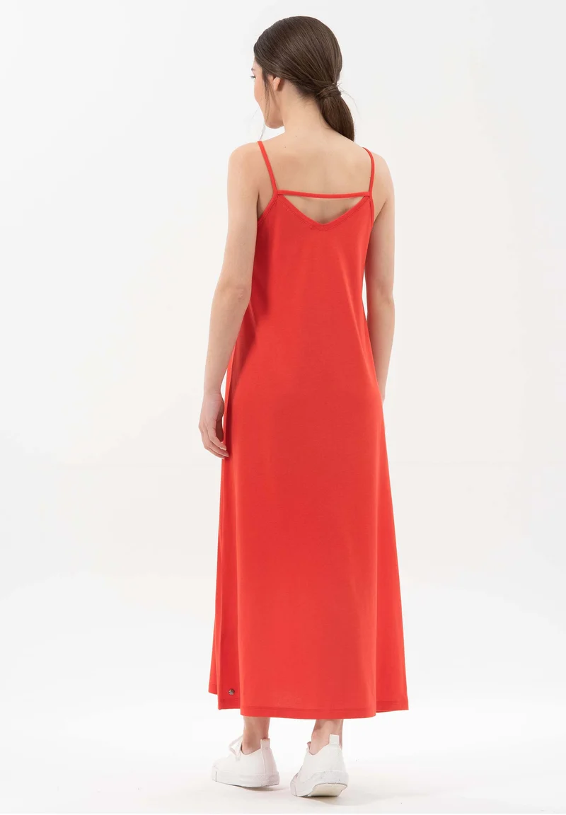 Spaghettiträger-Kleid aus TENCEL™ Lyocell mit Bio-Baumwolle