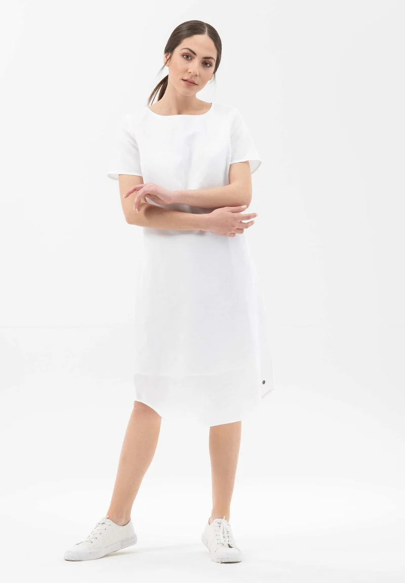 Kleid aus Leinen mit Bio-Baumwolle