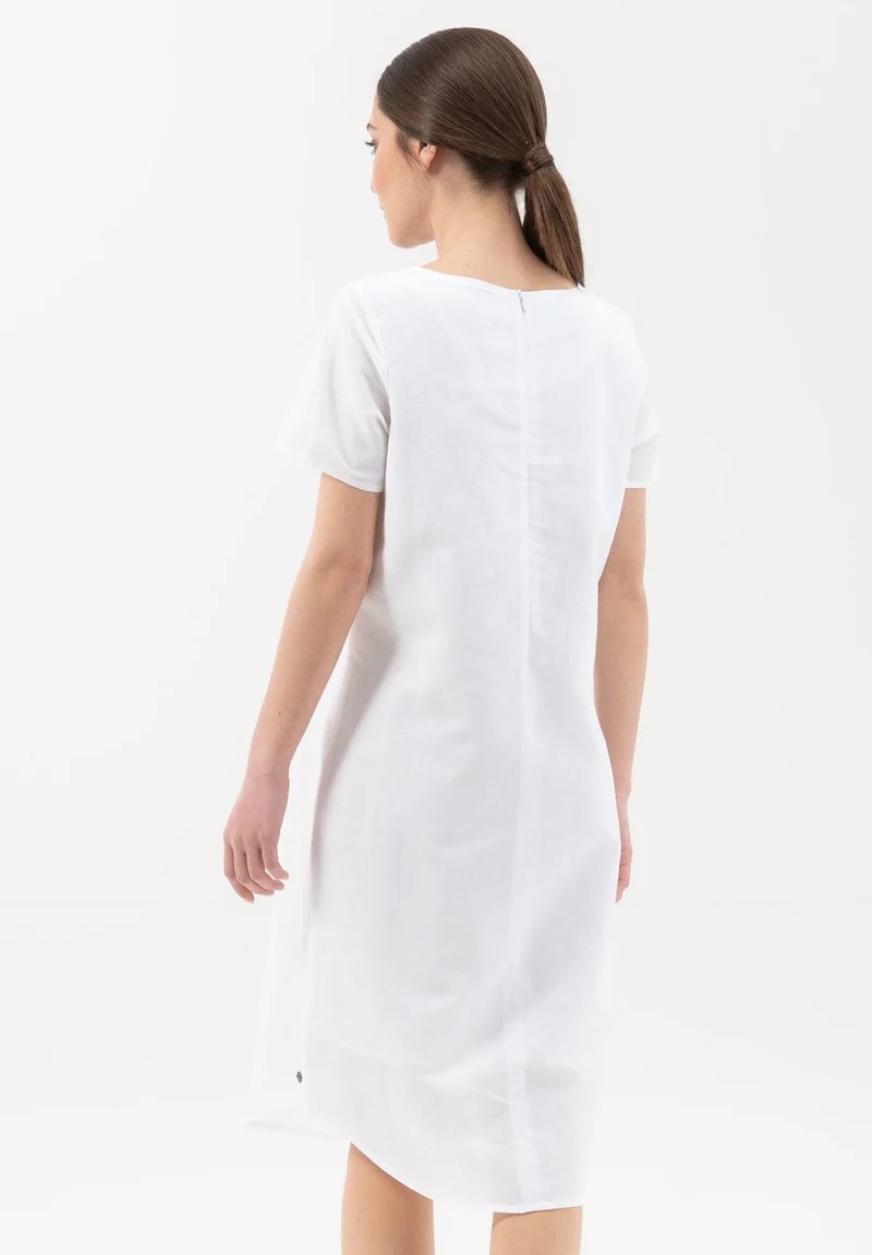 Kleid aus Leinen mit Bio-Baumwolle