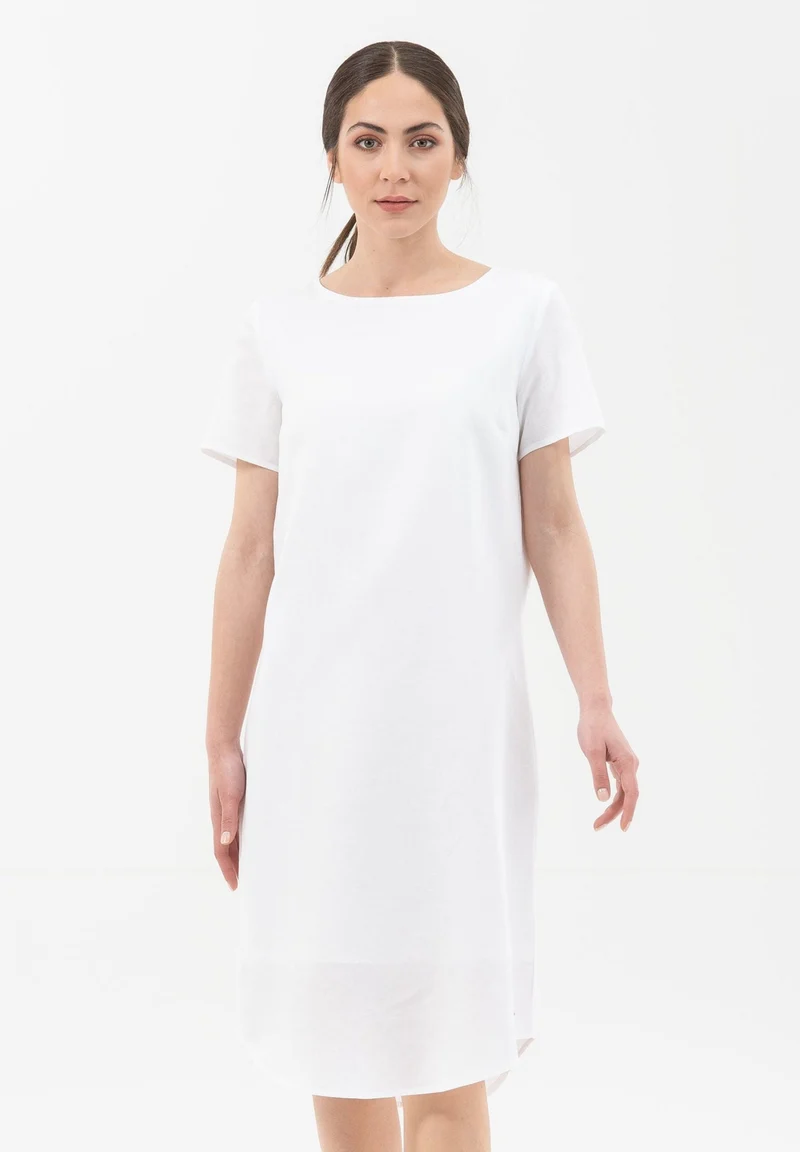 Kleid aus Leinen mit Bio-Baumwolle