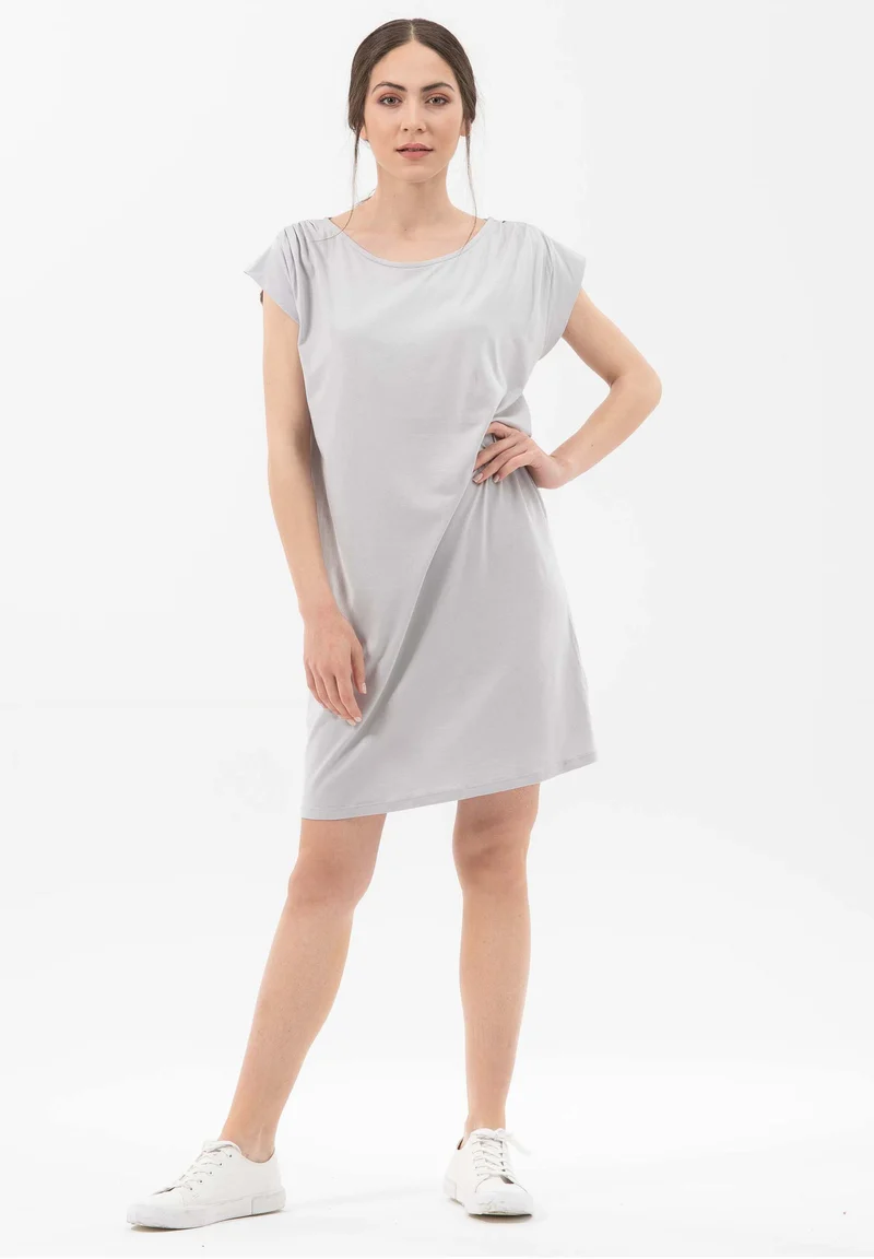 Jerseykleid aus TENCEL™ Lyocell mit Bio-Baumwolle