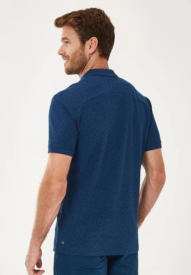 Poloshirt aus Bio-Baumwolle mit Reißverschluss