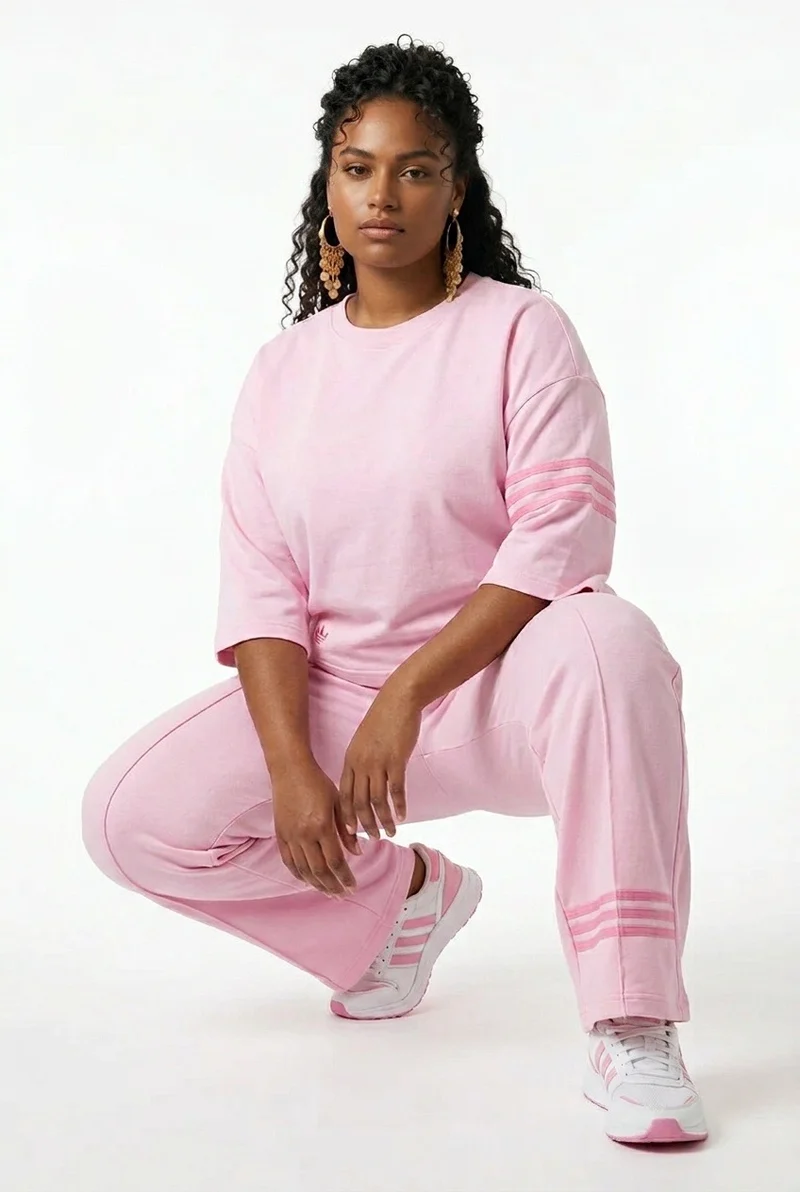 Stylish Sisters Monochromatic Loungewear Set - Pink