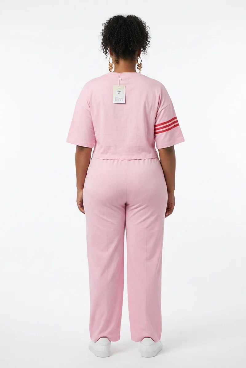 Stylish Sisters Monochromatic Loungewear Set - Pink