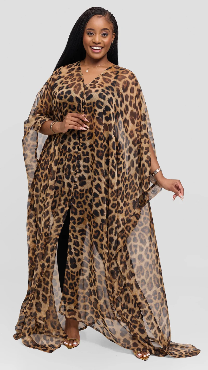 Nika Bonica Tawi Kaftan - Brown