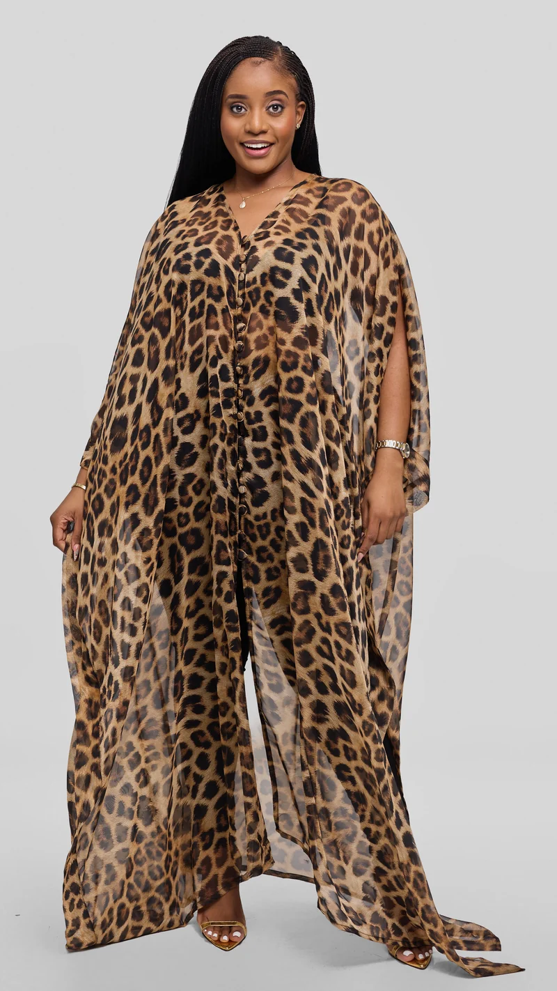 Nika Bonica Tawi Kaftan - Brown