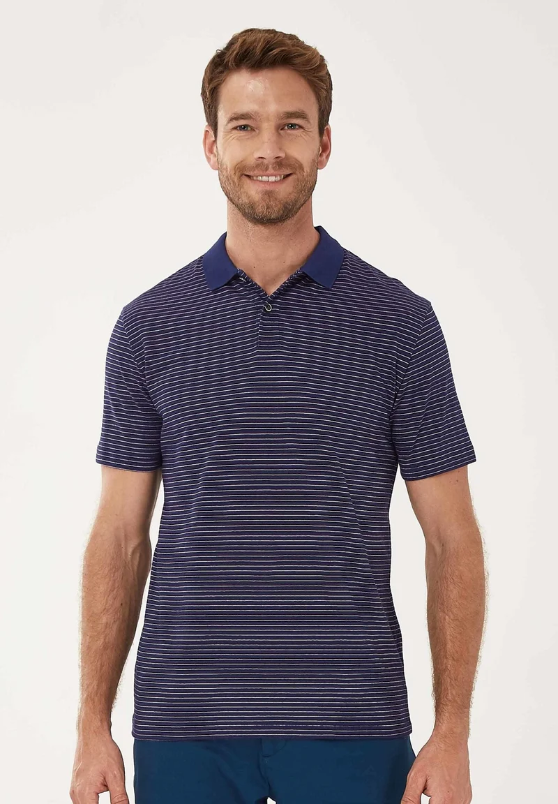 Poloshirt aus Bio-Baumwolle mit Ringelmuster