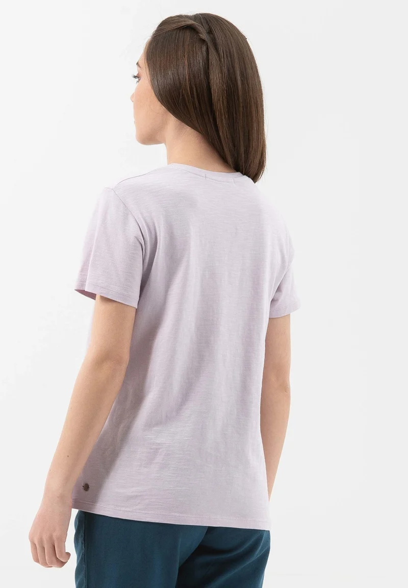 T-Shirt aus Bio-Baumwolle mit V-Ausschnitt
