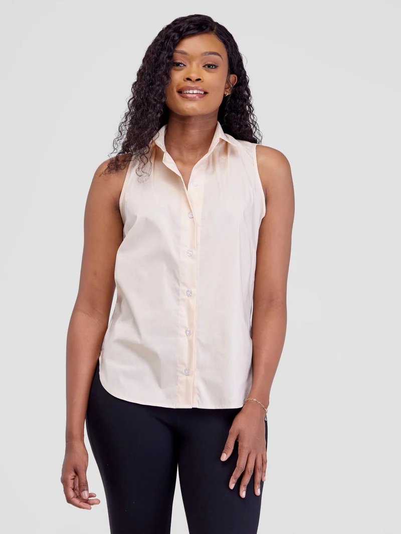 Safari by Vivo Kamari Halter Shirt - Beige