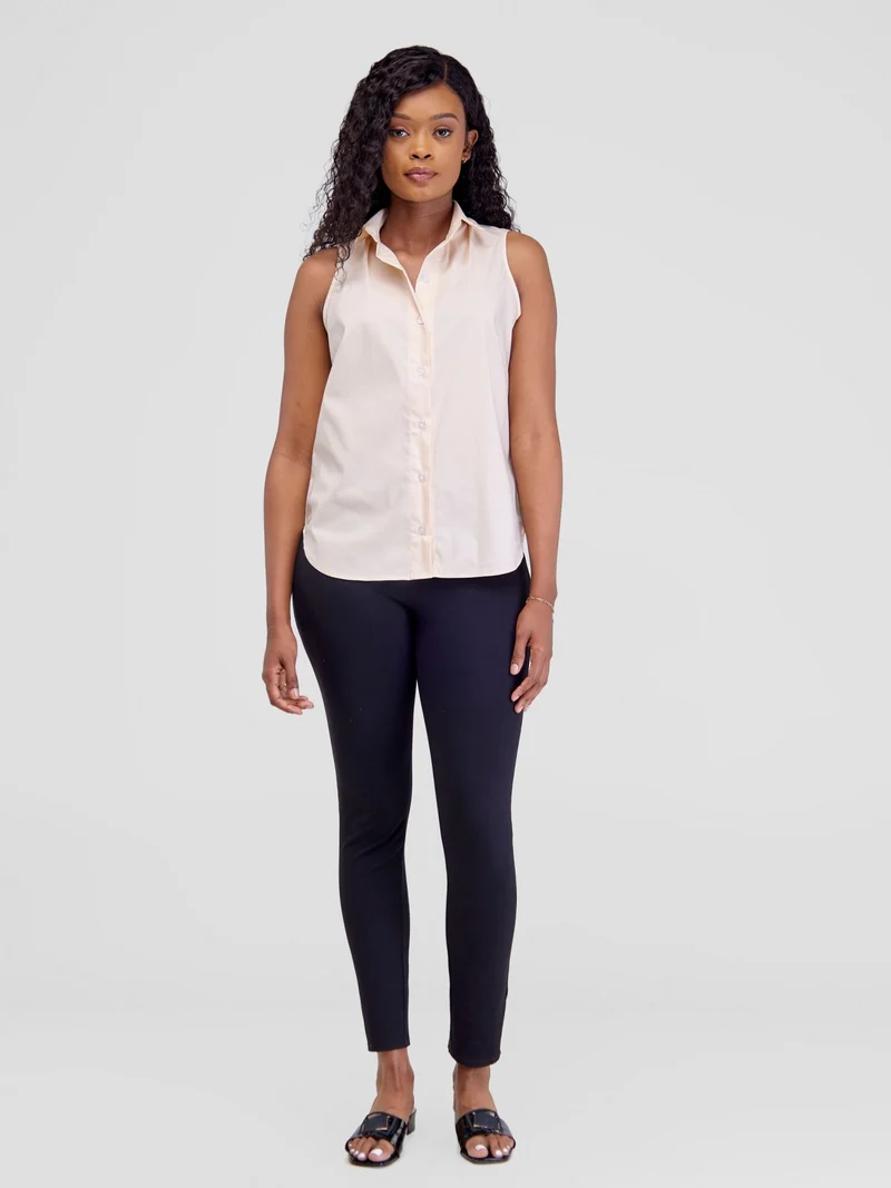 Safari by Vivo Kamari Halter Shirt - Beige