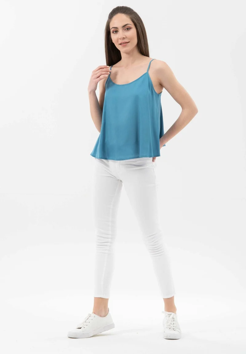 Spaghettiträger-Top aus TENCEL™ Lyocell
