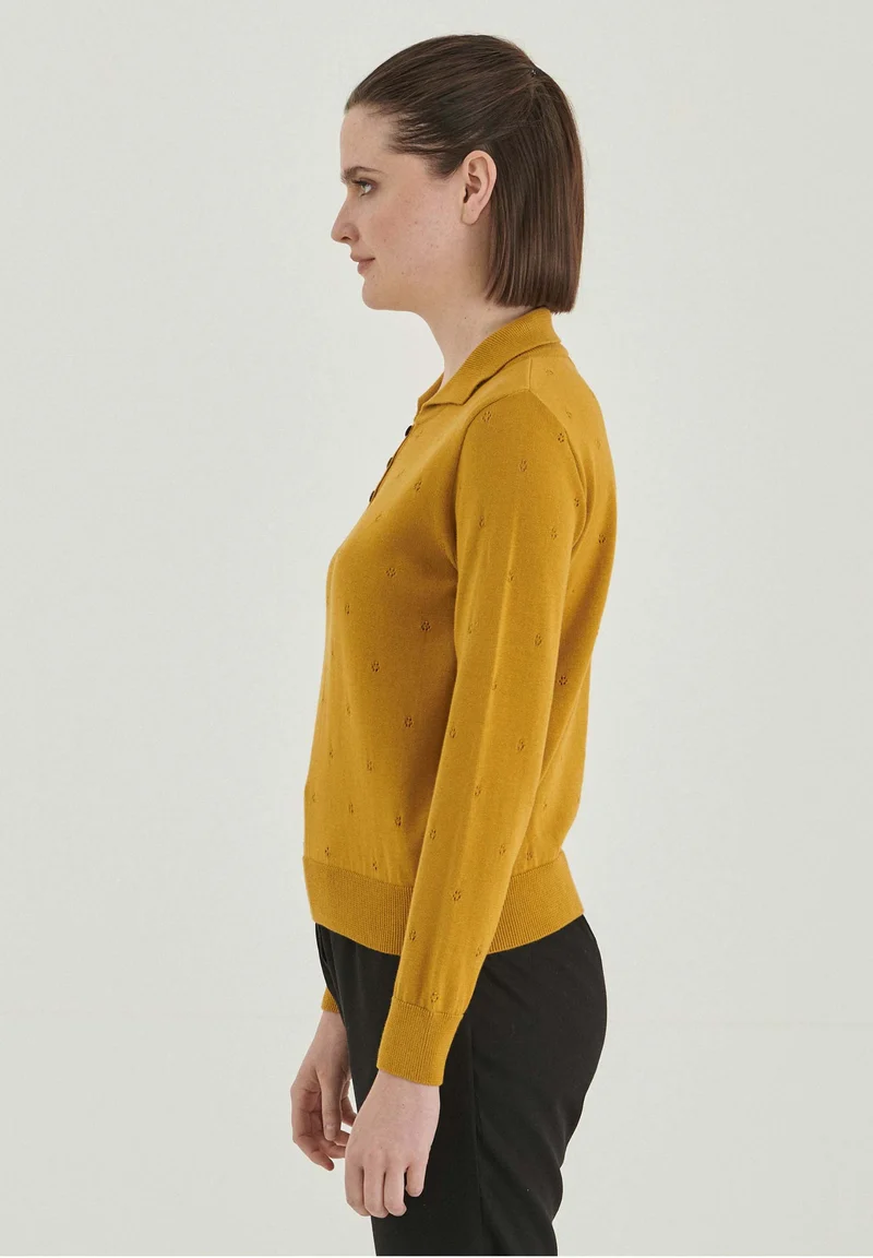 Polokragenpullover aus Bio-Baumwolle