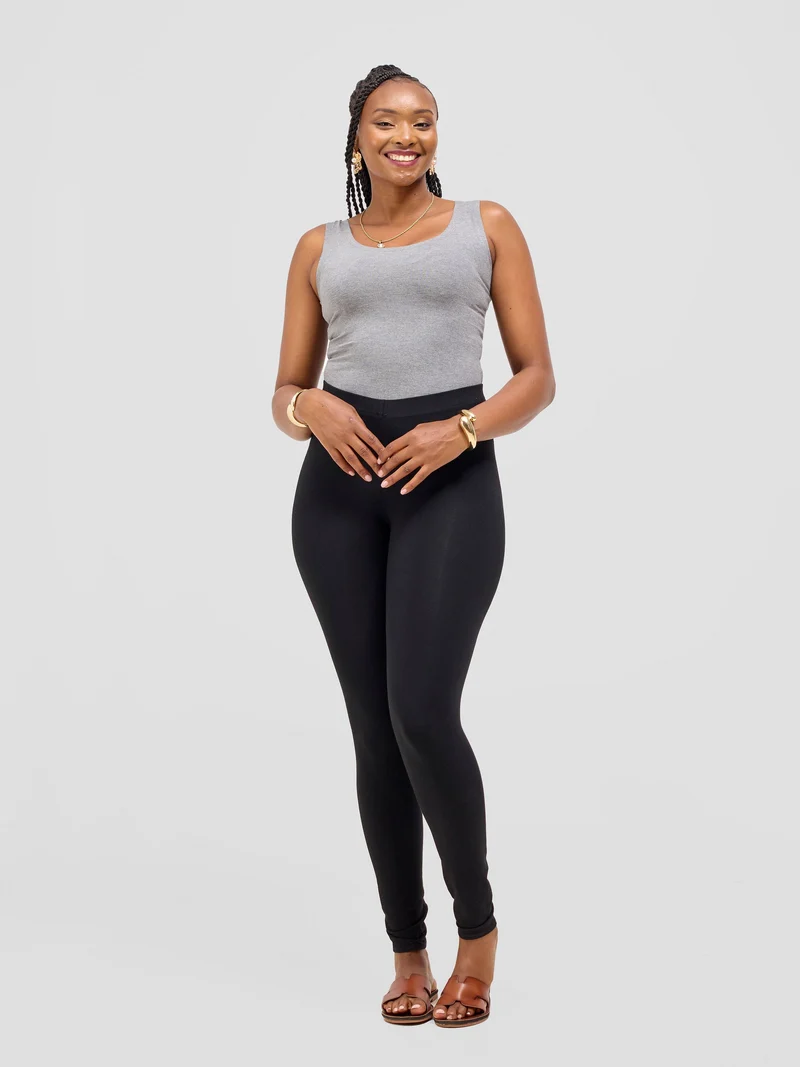 Vivo Basic Cap Sleeve Bodysuit in Rayon - Light Grey