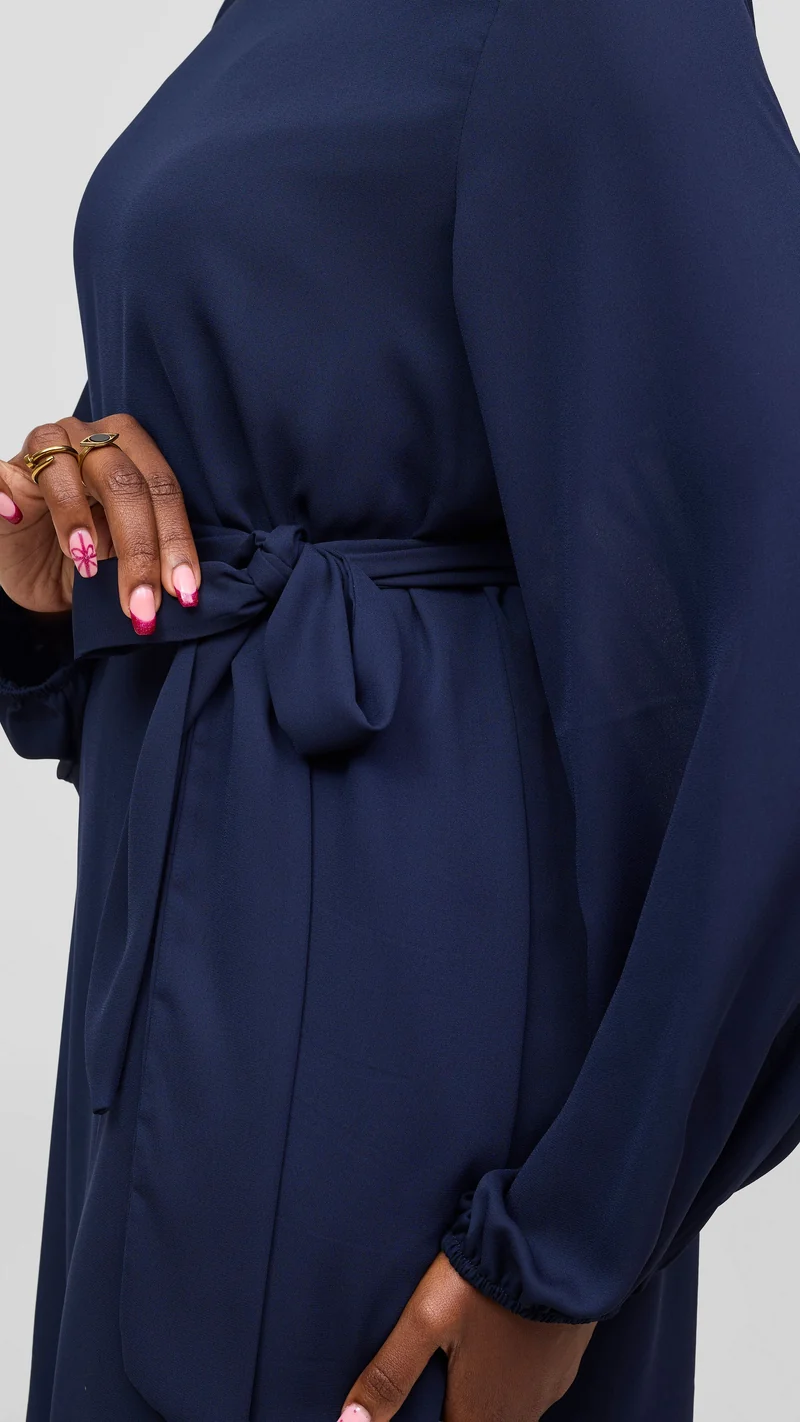 Vivo Zawadi Shift Dress - Navy