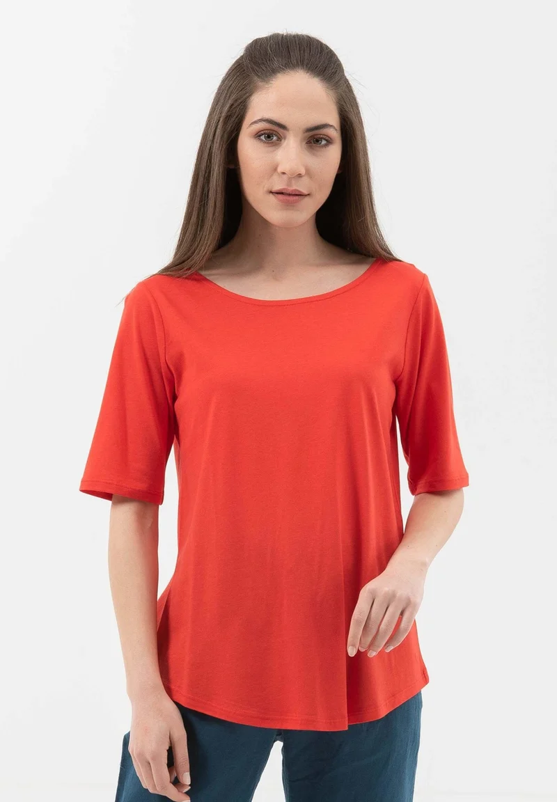 T-Shirt aus TENCEL™ Lyocell-Bio-Baumwolle-Mix