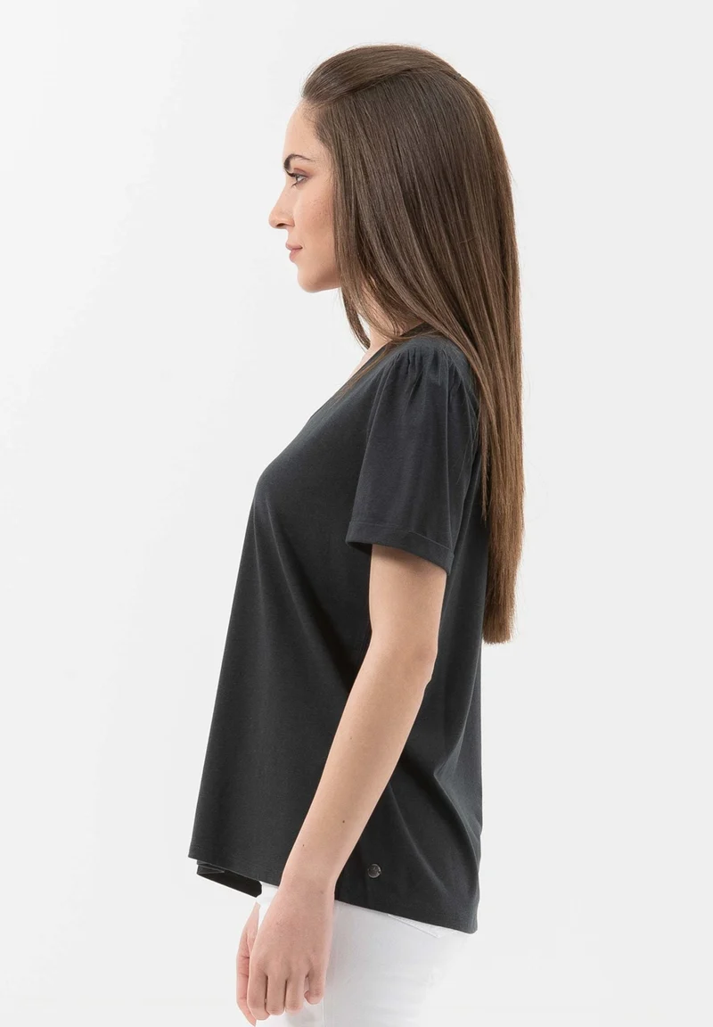 T-Shirt aus TENCEL™ Lyocell- Bio-Baumwolle-Mix