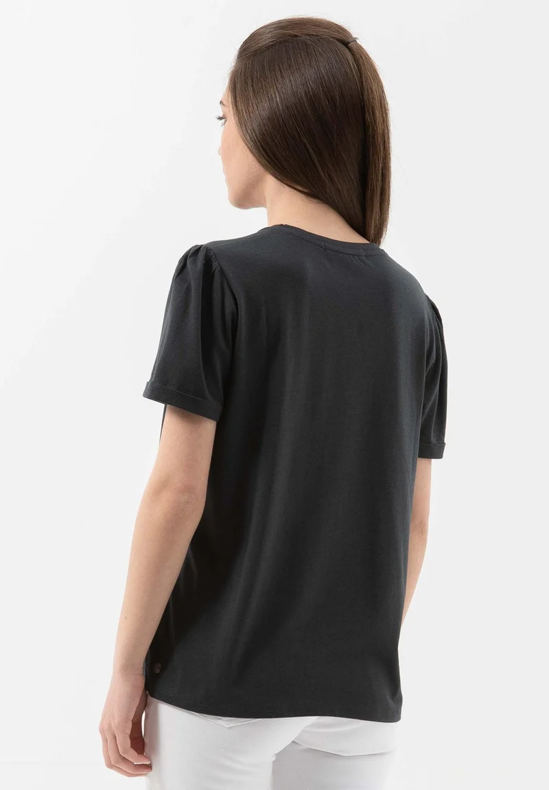 T-Shirt aus TENCEL™ Lyocell- Bio-Baumwolle-Mix