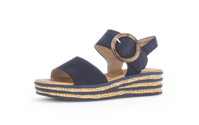 Gabor Plateausandale Damen Blau