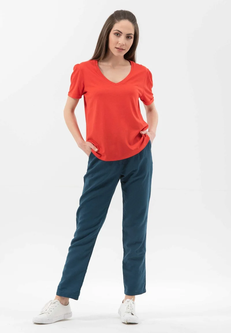 T-Shirt aus TENCEL™ Lyocell-Bio-Baumwolle-Mix