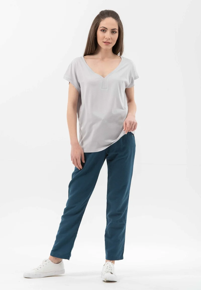 T-Shirt aus TENCEL™ Lyocell- Bio-Baumwolle-Mix