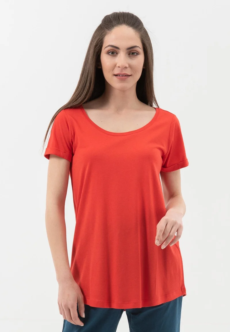 T-Shirt aus TENCEL™ Lyocell- Bio-Baumwolle-Mix