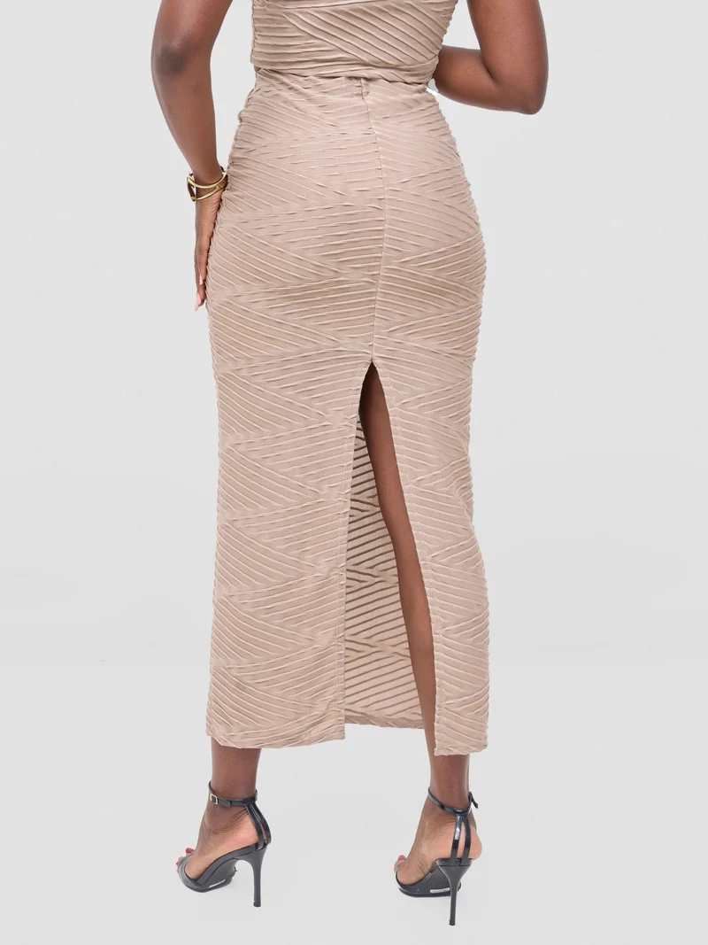 Vivo Kaisa Maxi Skirt - Taupe