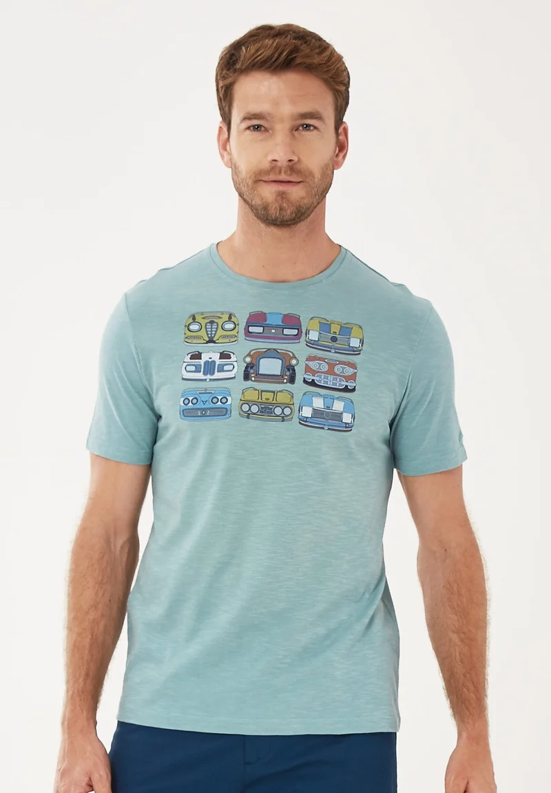 T-Shirt aus Bio-Baumwolle mit Print
