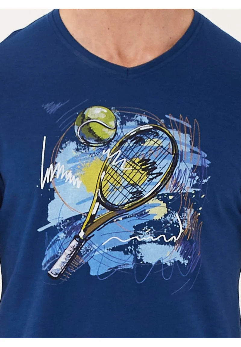 T-Shirt aus Bio-Baumwolle mit Print