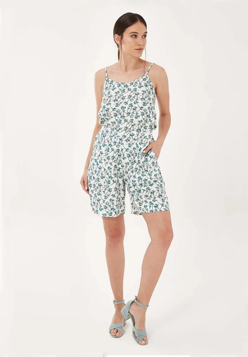 Shorts aus TENCEL™ Lyocell mit Allover-Print