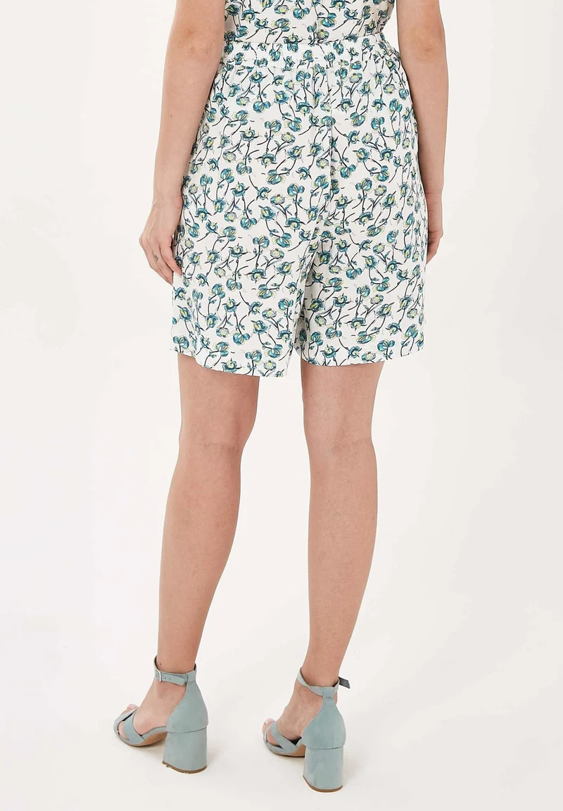 Shorts aus TENCEL™ Lyocell mit Allover-Print