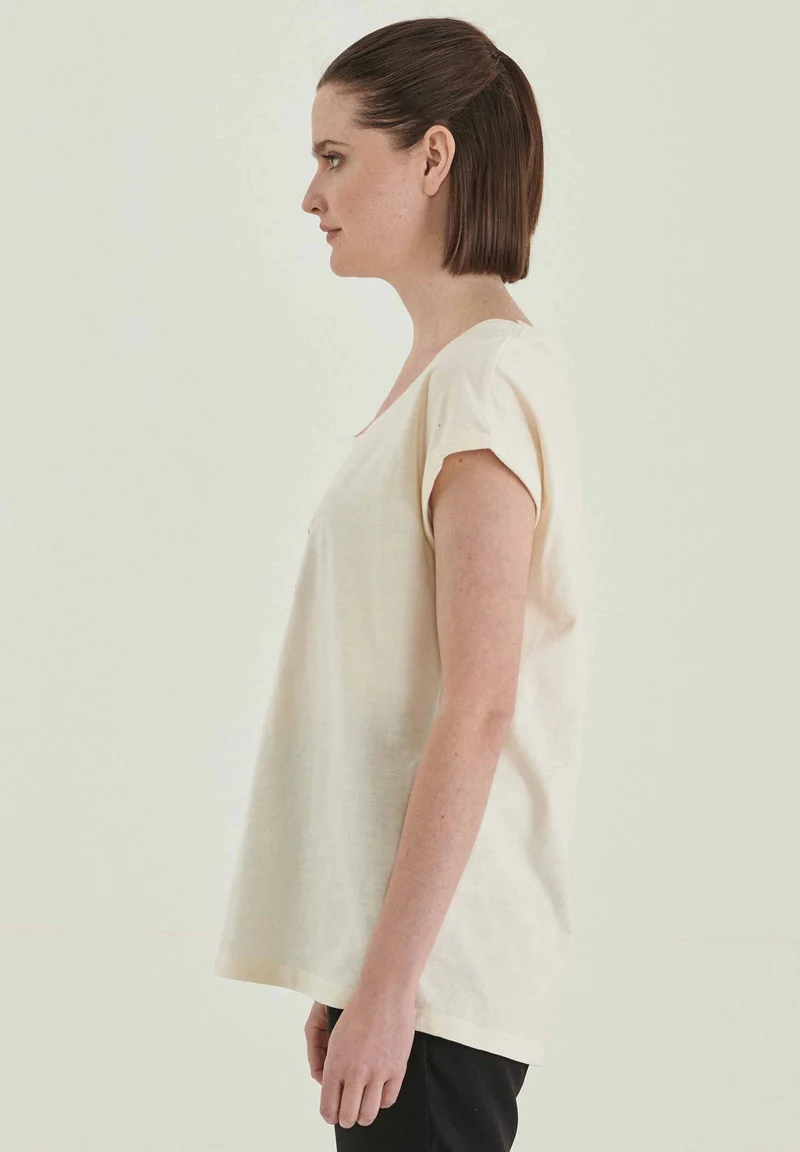 T-Shirt aus Bio-Baumwolle mit Stickerei