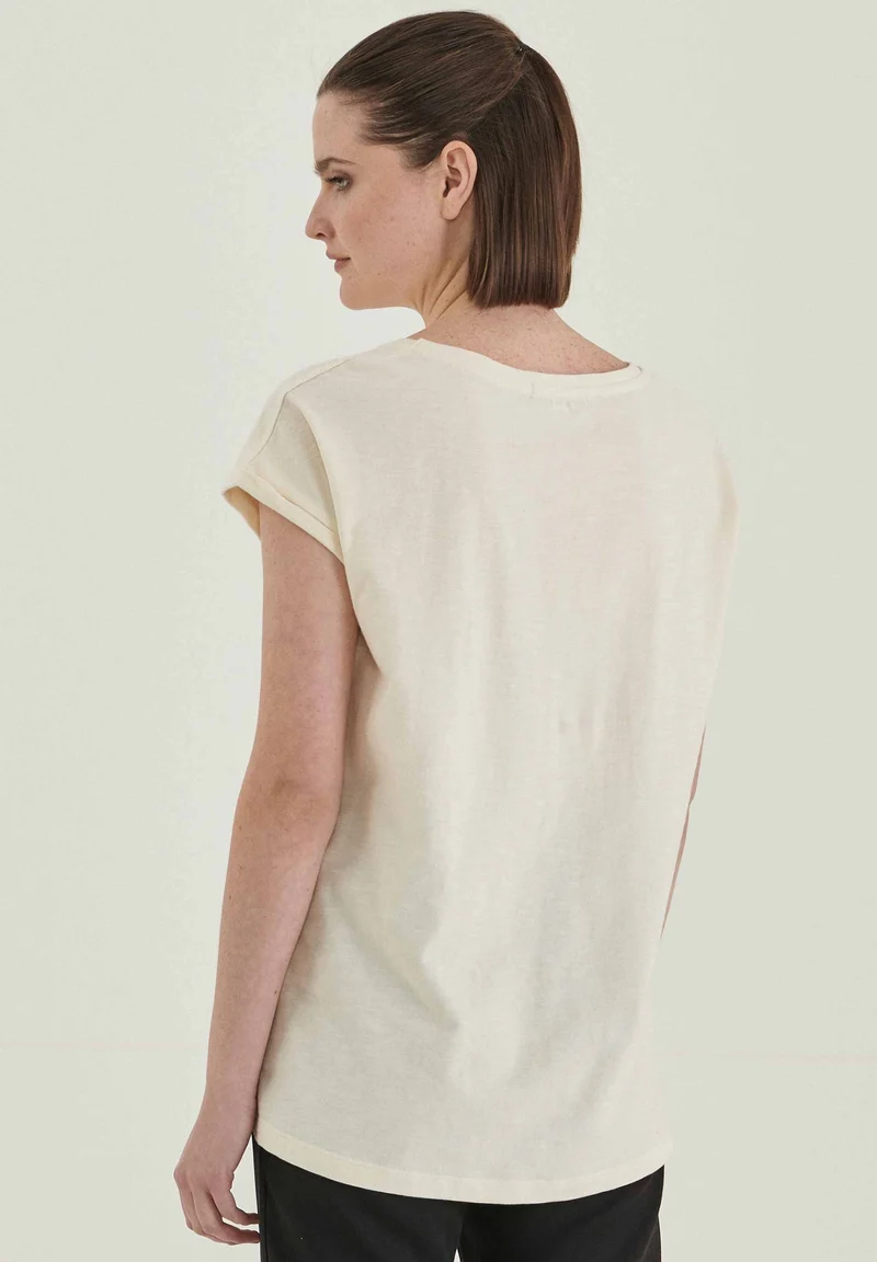 T-Shirt aus Bio-Baumwolle mit Stickerei