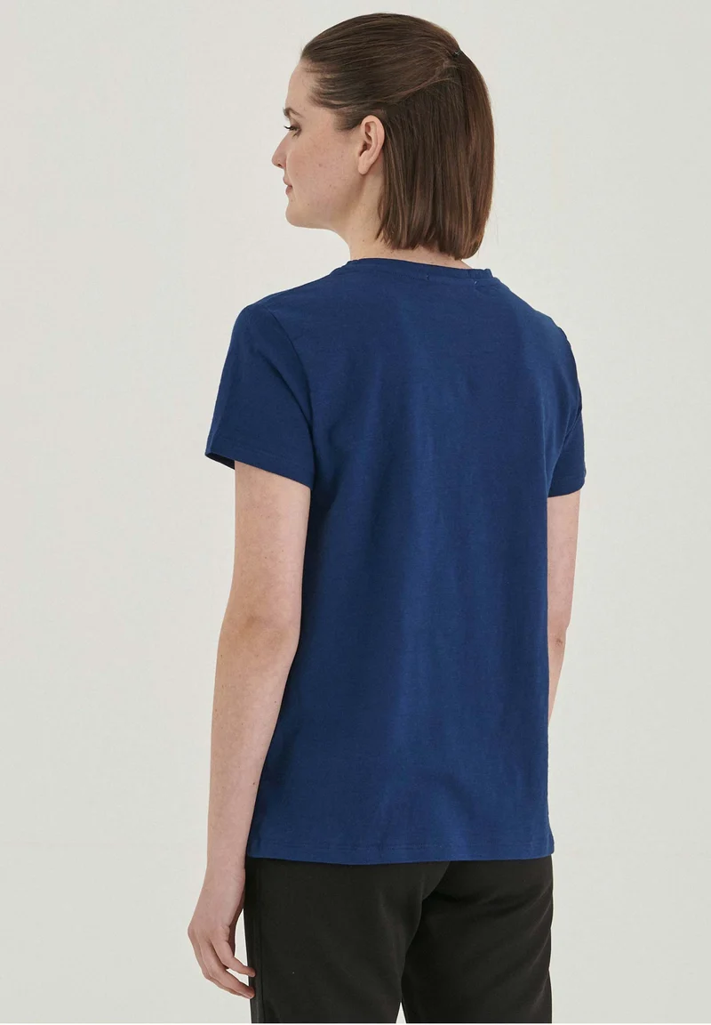 T-Shirt aus Bio-Baumwolle mit Stickerei