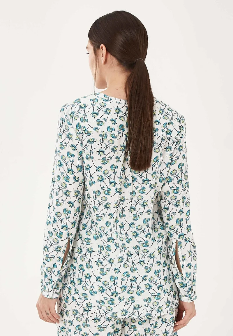 Bluse aus TENCEL™ Lyocell mit Allover-Print