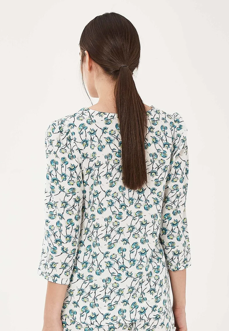 Bluse aus TENCEL™ Lyocell mit Allover-Print