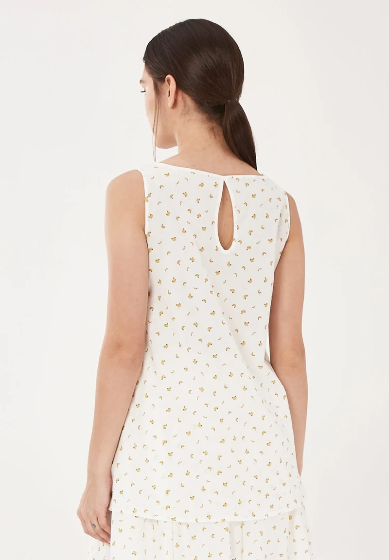 Blusentop aus Bio-Baumwolle mit Allover-Print
