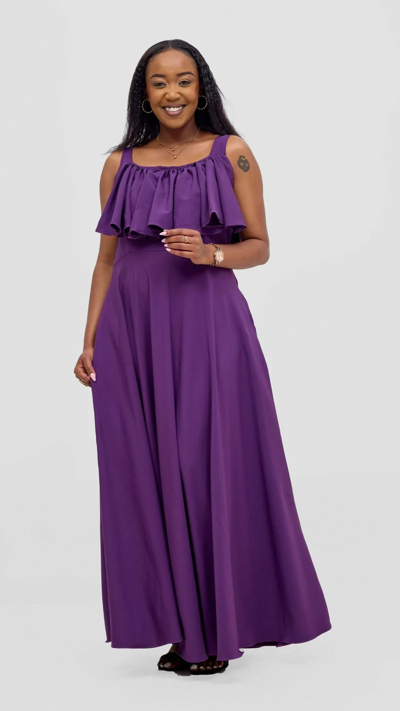 Kakiba Collections Rosy Dress - Purple