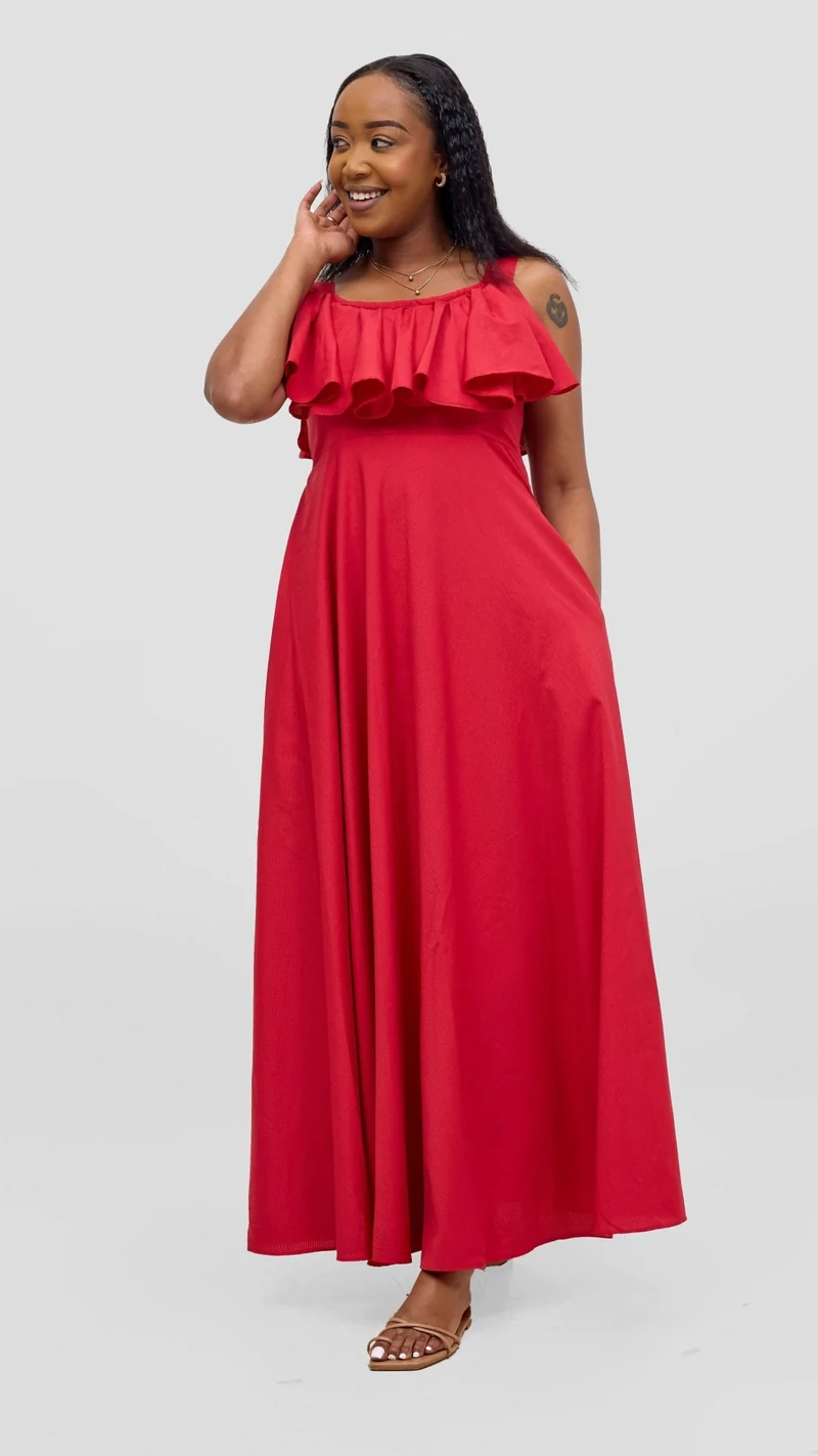 Kakiba Collections Rossy Dress - Red