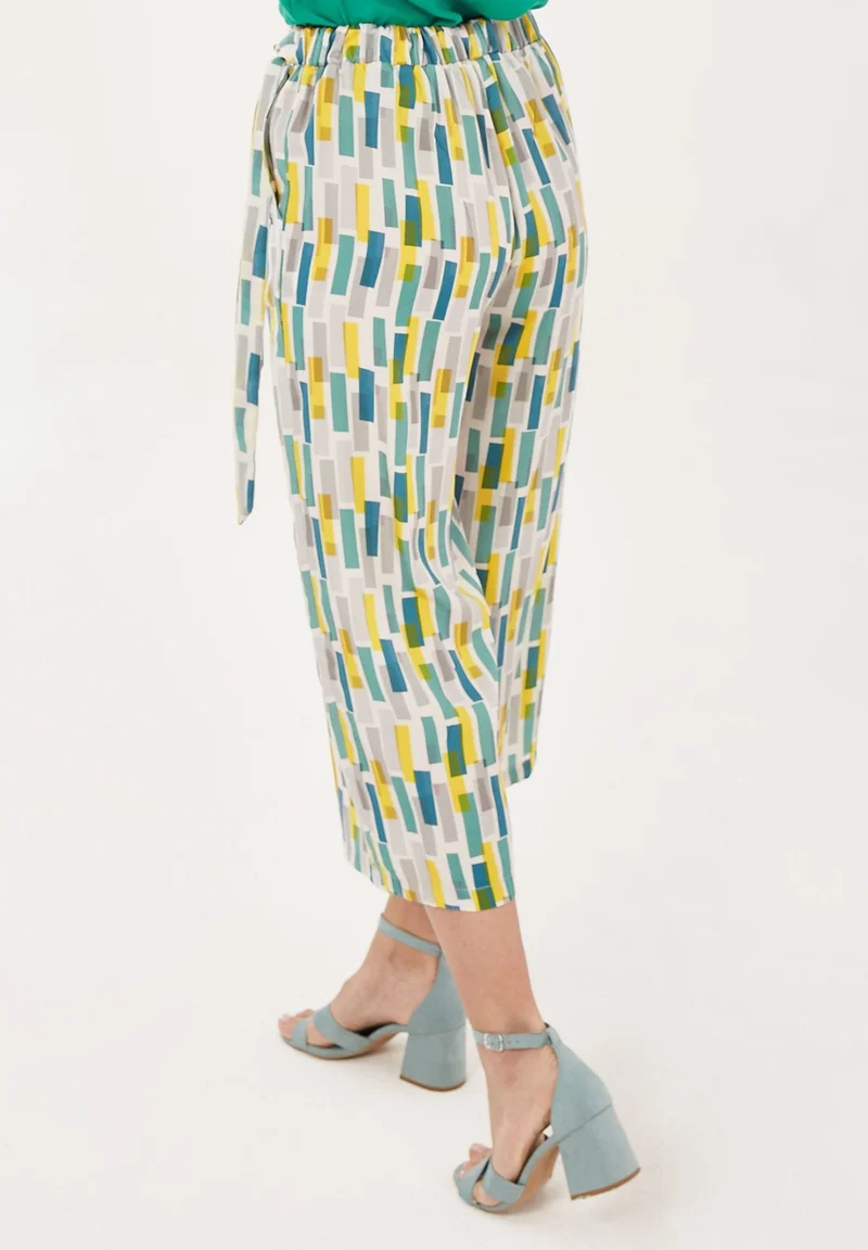 7/8-Hose aus TENCEL™ Lyocell mit Allover-Print