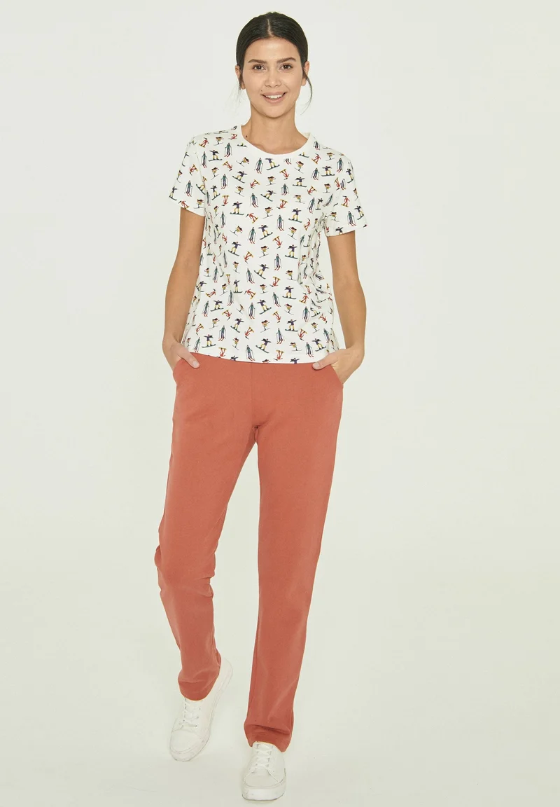 T-Shirt aus Bio-Baumwolle mit Allover-Print