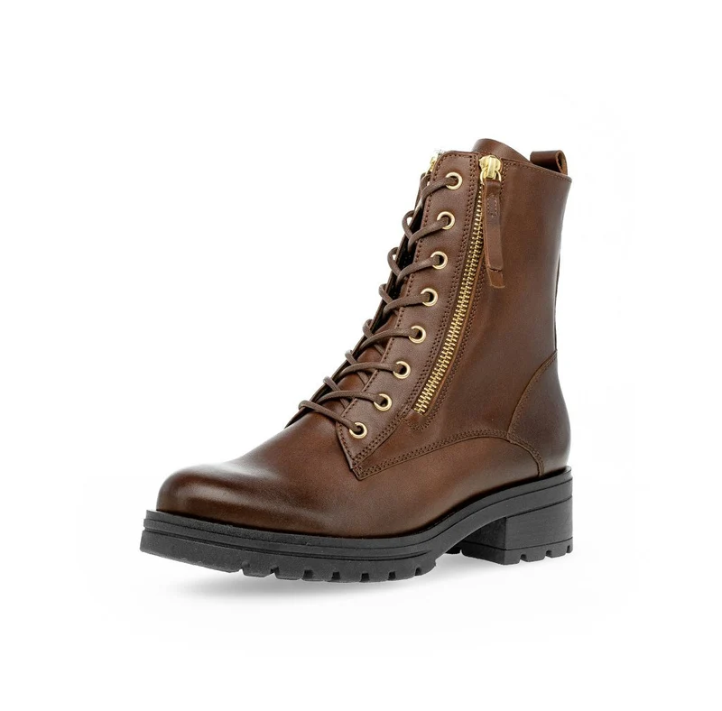 Gabor Schnür-Stiefeletten cognac