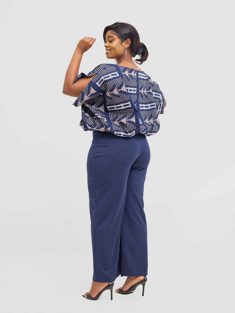 Liliadly Bossy Official Slack Pant - Blue